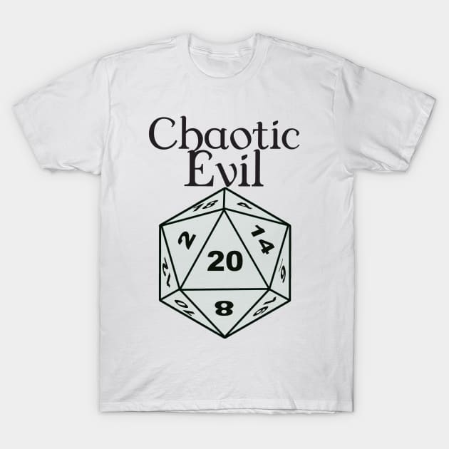 Chaotic Evil Alignment T-Shirt by DennisMcCarson